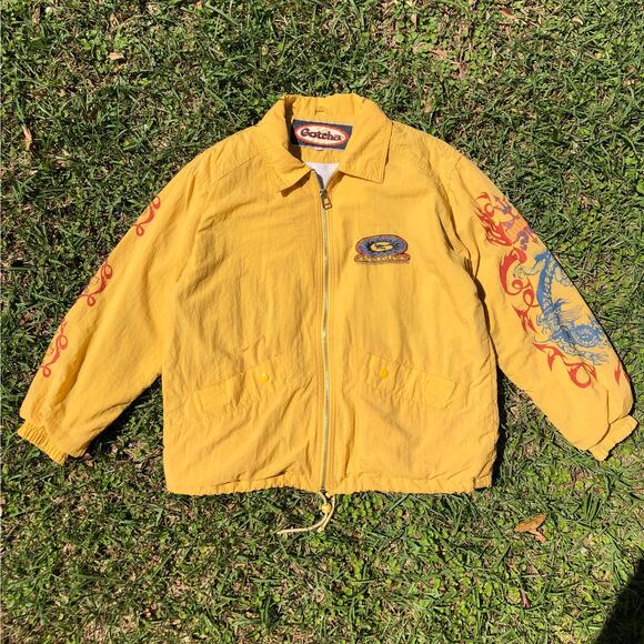 80s Gotcha windbreaker jacket 1980s vintage - Picture 3 of 12